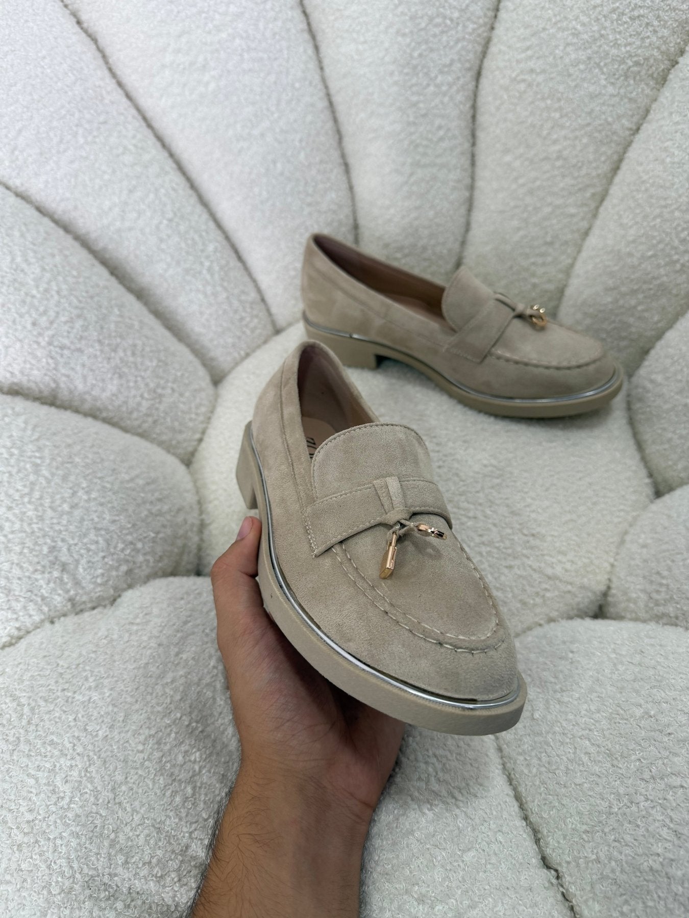 Mocasines Beige Gamuza 15028 Casual Zoé Brand Costa Rica - ZOÉ BRAND 2026 disponible-35 disponible-36