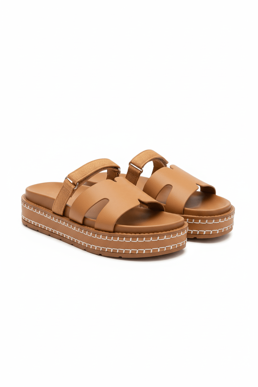 Sandalias Camel Plataforma 14345 Mujer | Zoé Costa Rica – ZOÉ BRAND