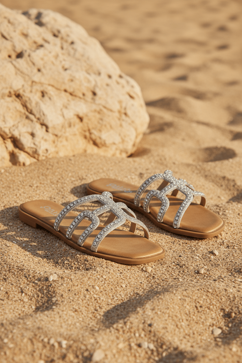 Sandalias Dorado Brillos 14503 Slip On Casual de mujer Zoé Brand Costa Rica