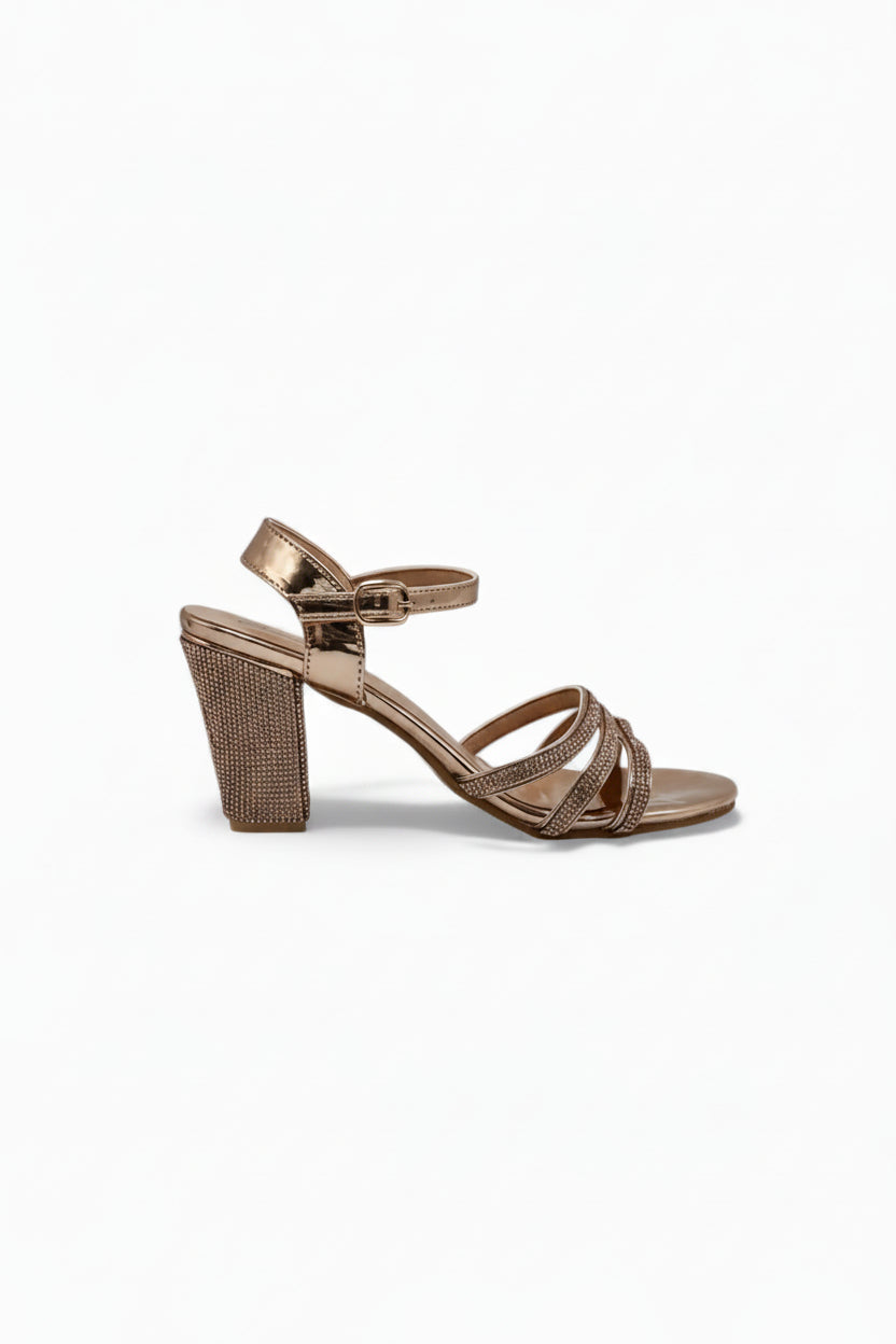 Sandalias Dorado Brillos 14527 Hebilla Casual de mujer Zoé Brand Costa Rica