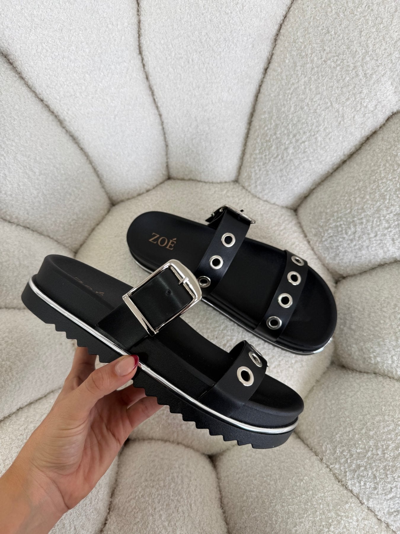 Sandalias Negro Plataforma 14967 Doble Correa Hebilla Casual de mujer Zoé Brand Costa Rica - ZOÉ BRAND 2026 BLACK disponible-35