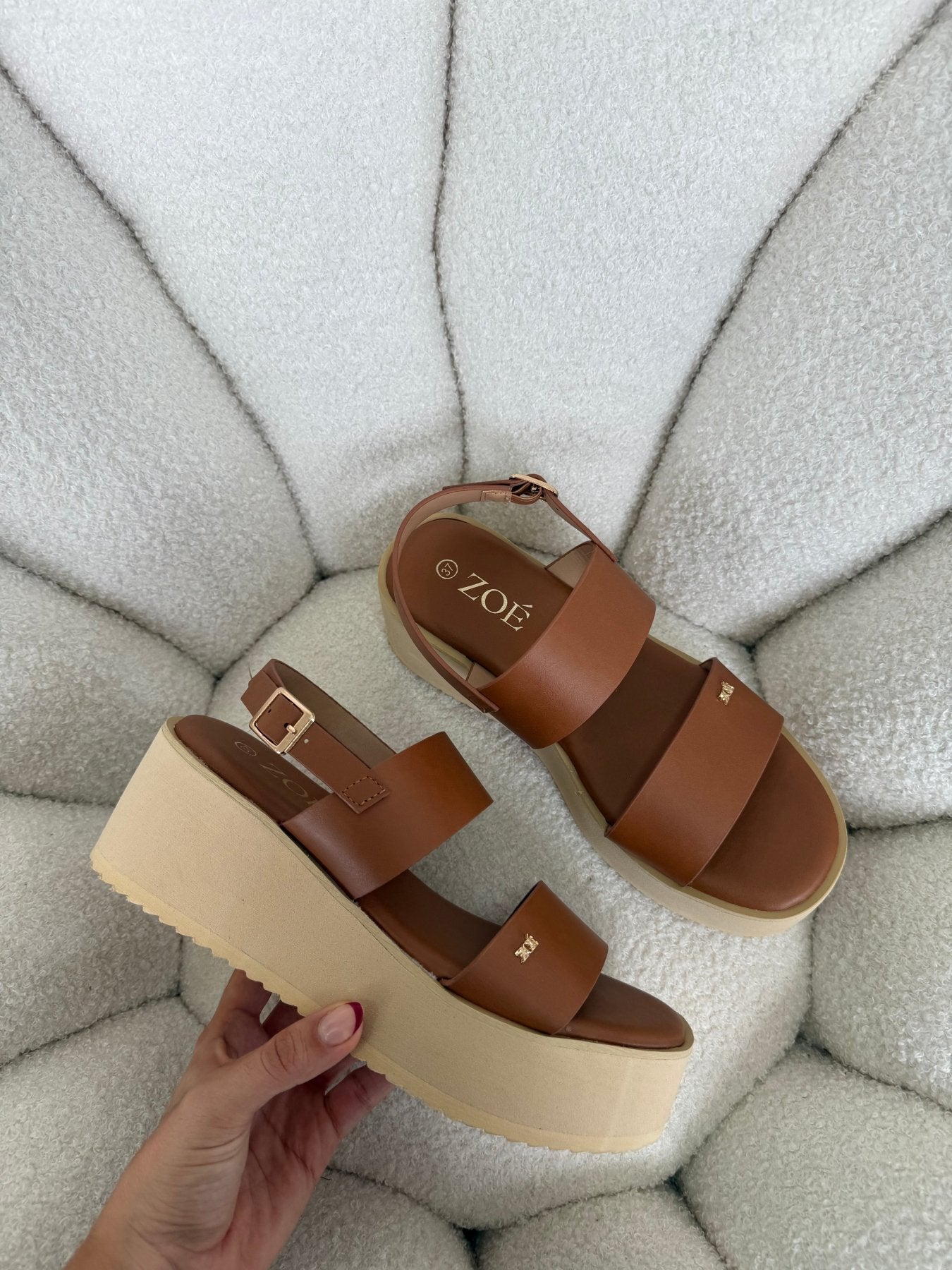 Sandalias Tan Plataforma 14940 Doble Correa Slingback Casual de mujer Zoé Brand Costa Rica - ZOÉ BRAND 2026 disponible-35 disponible-36