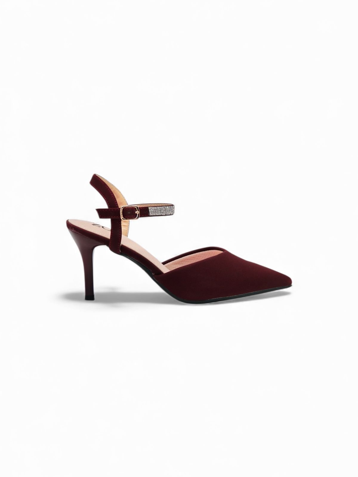 Tacones Burdeos Brillos 14571 Stilettos Hebilla Ejecutivo de mujer Zoé Brand Costa Rica