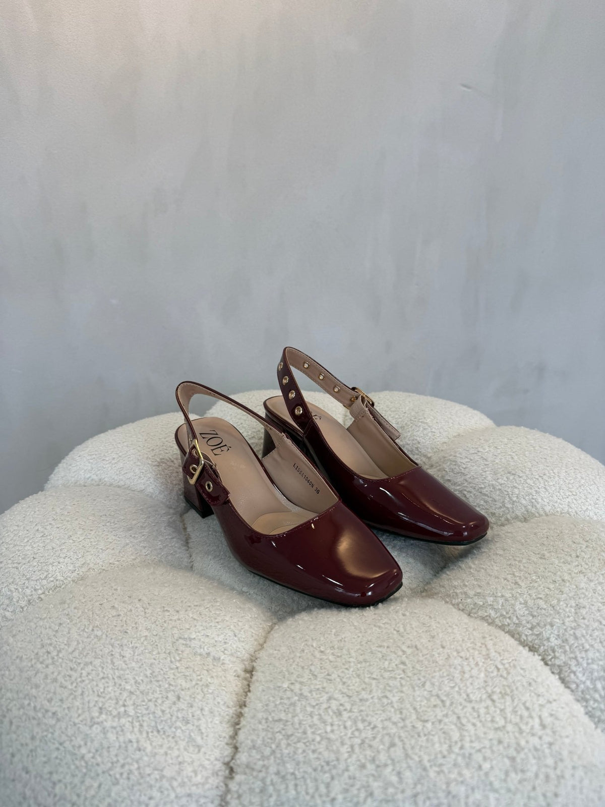 15081 Tacones Burgundy - ZOÉ BRAND 2026 burgundy charol
