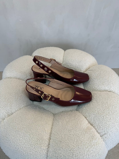 15081 Tacones Burgundy - ZOÉ BRAND 2026 burgundy charol