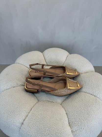 15093 Tacones Camel - ZOÉ BRAND