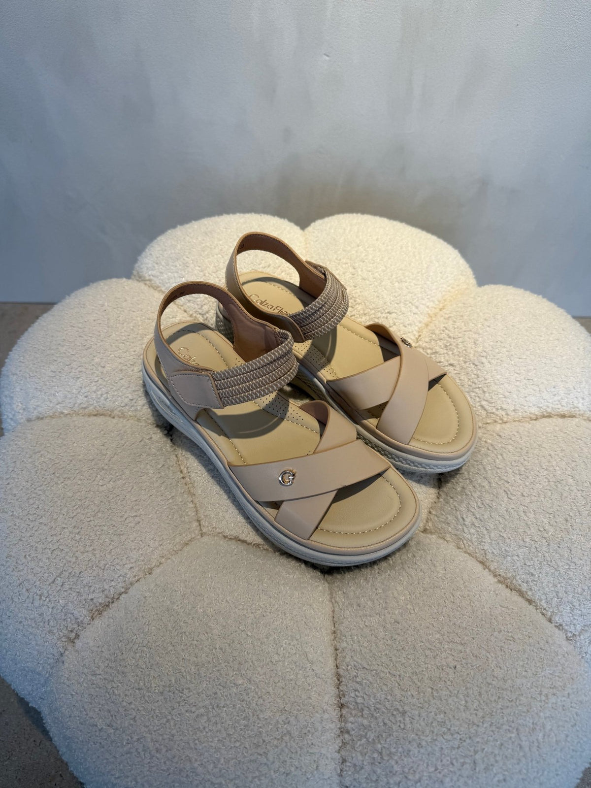 15107 Sandalias Beige - ZOÉ BRAND 2026 beige chancletas