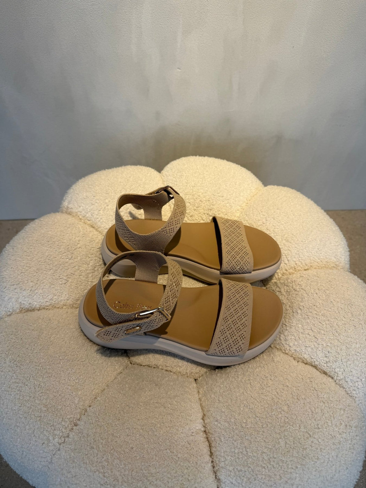 15116 Sandalias Beige - ZOÉ BRAND 2026 beige brillos