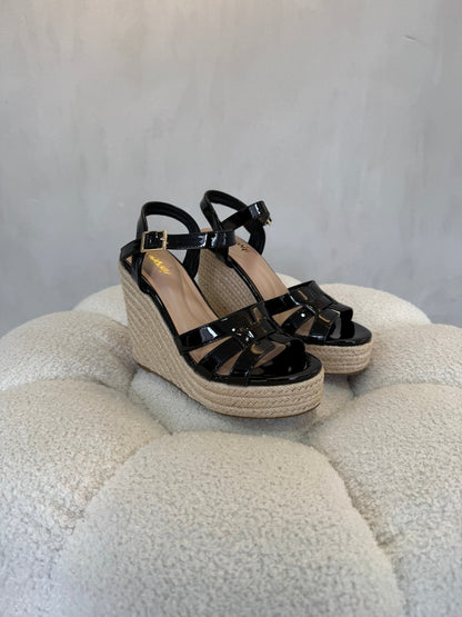 15135 Sandalias Black Patent - ZOÉ BRAND