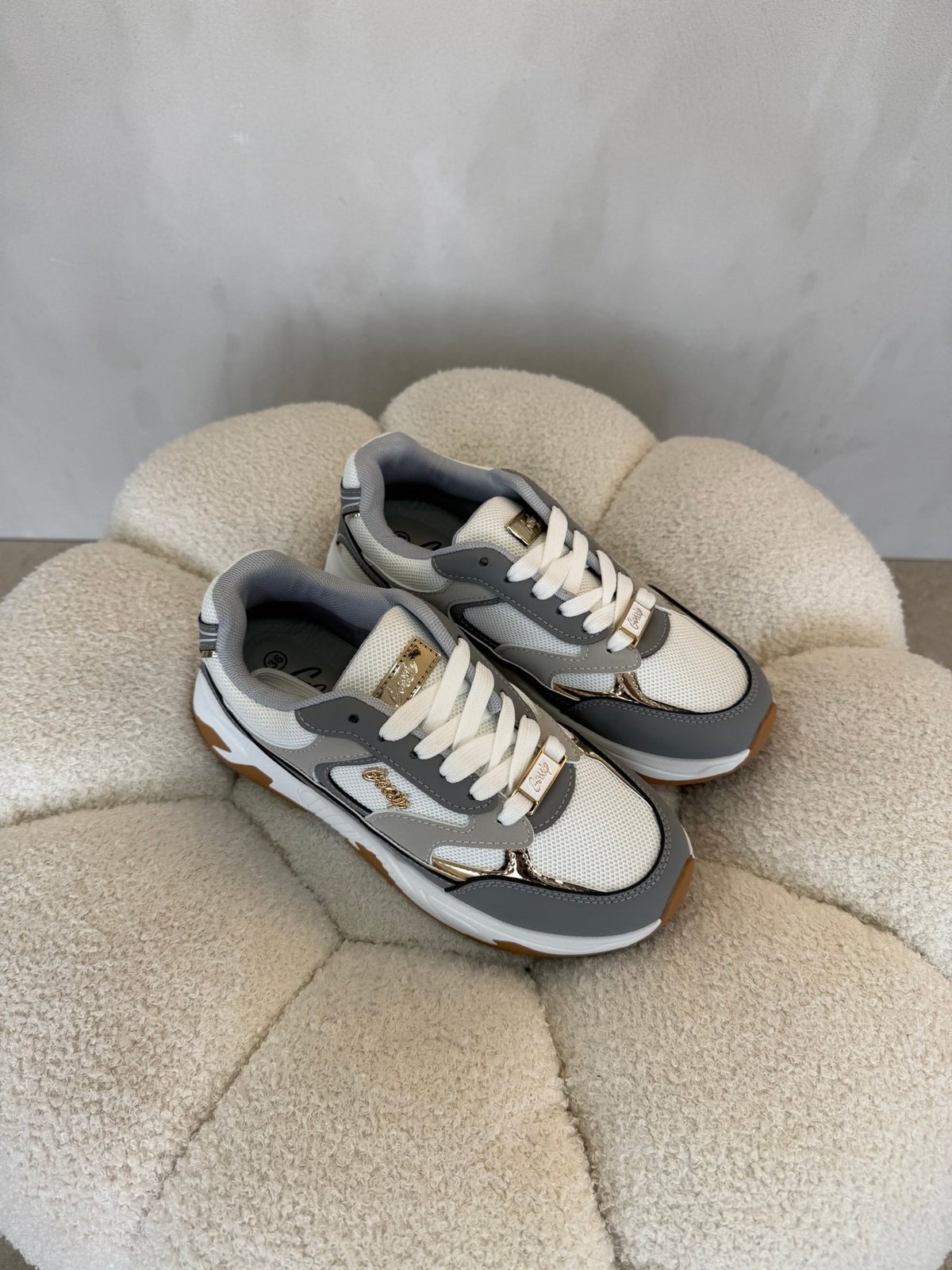 15141 Tenis White Grey - ZOÉ BRAND