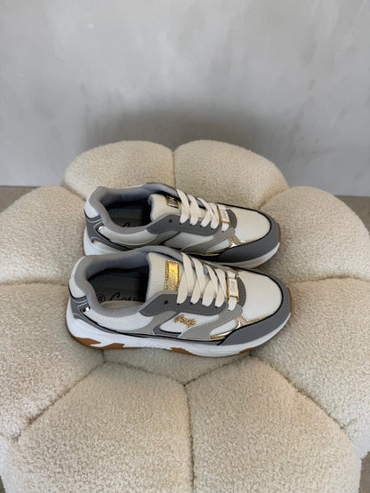 15141 Tenis White Grey - ZOÉ BRAND
