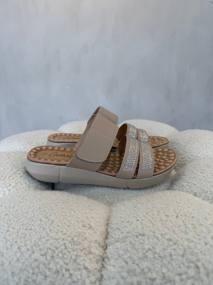 15149 Sandalias Beige - ZOÉ BRAND 2026 beige brillos