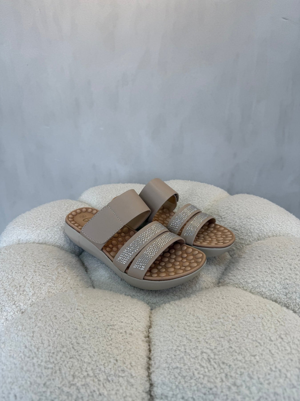 15149 Sandalias Beige - ZOÉ BRAND 2026 beige brillos