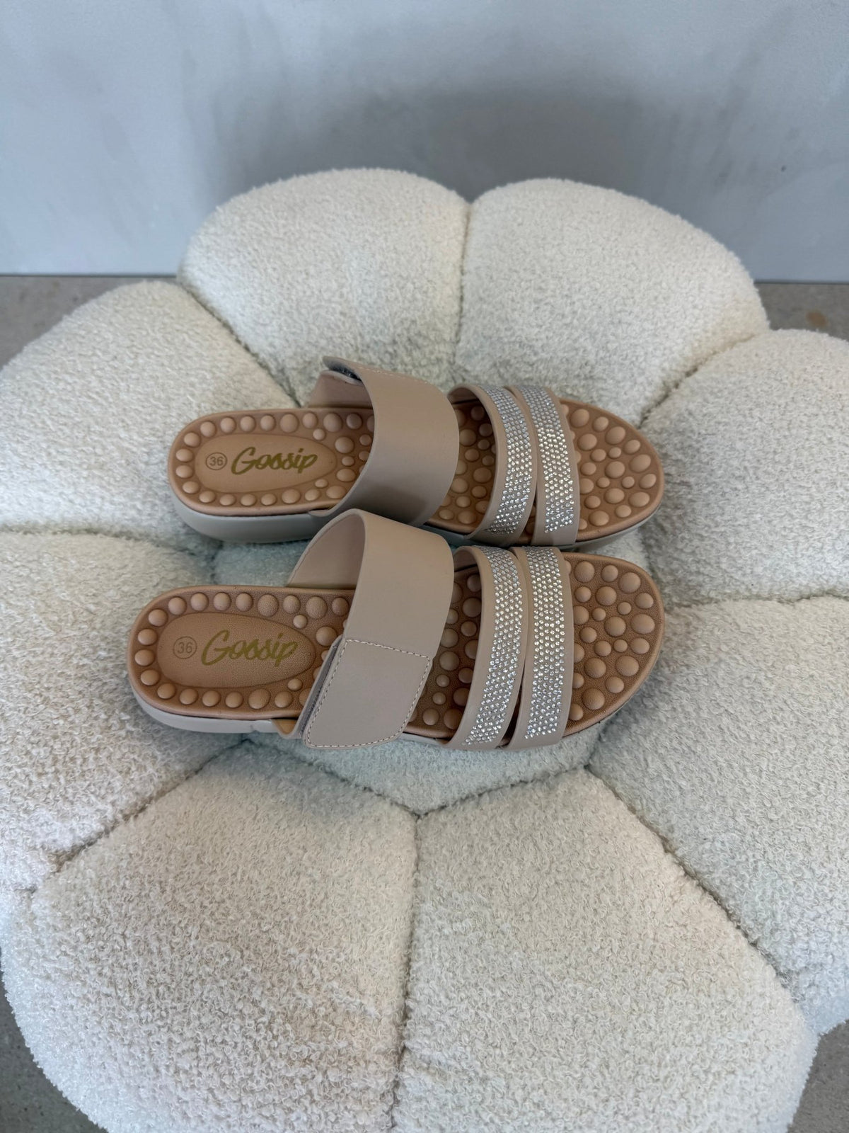 15149 Sandalias Beige - ZOÉ BRAND 2026 beige brillos