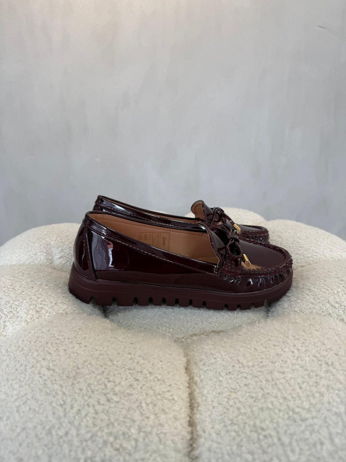 15157 Mocasines Full Burgundy - ZOÉ BRAND 2026 burgundy charol