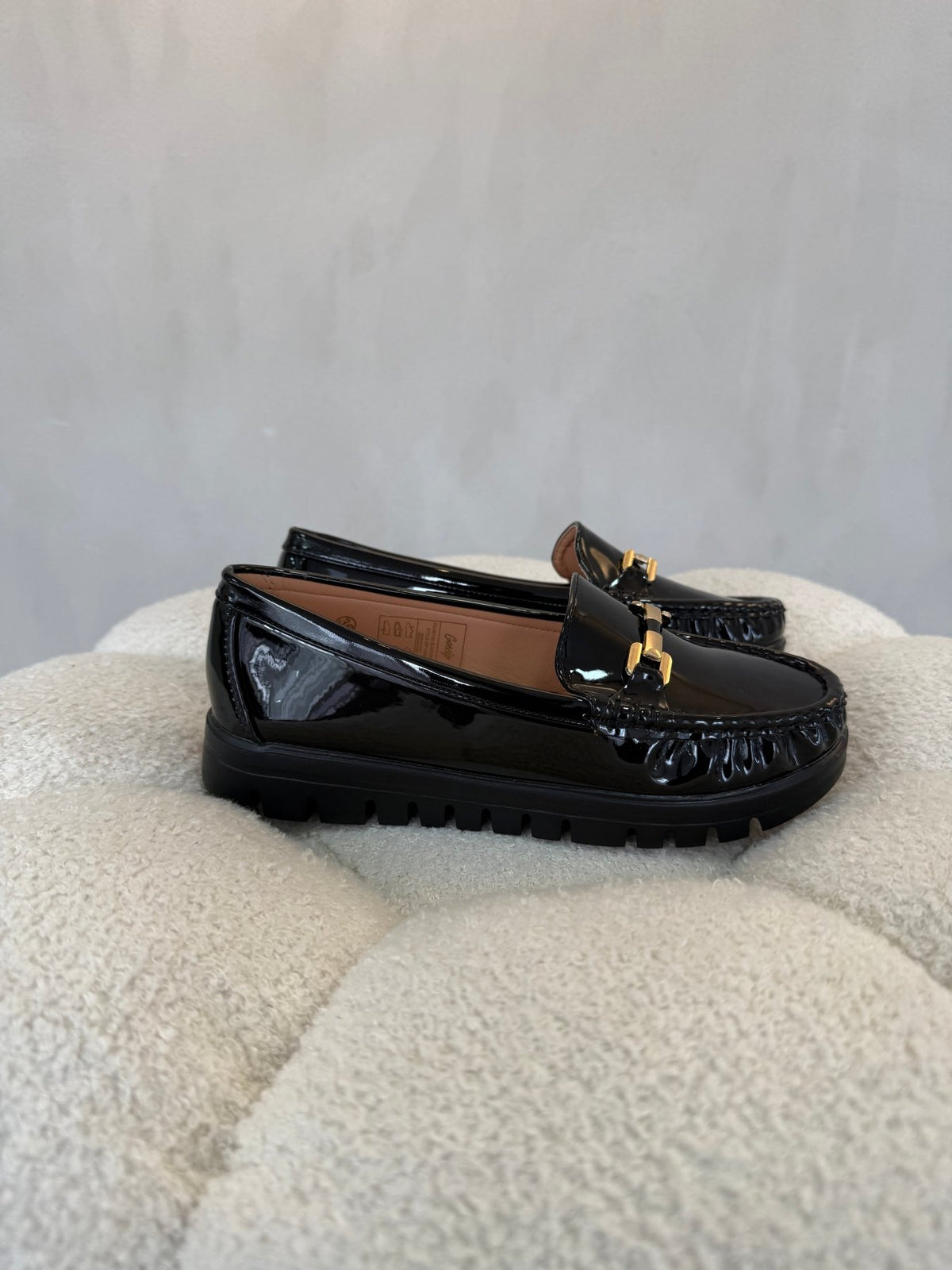 15160 Mocasines Full Black Patent - ZOÉ BRAND 2026 BLACK clásico