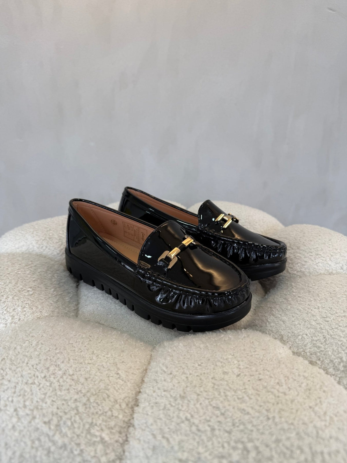 15160 Mocasines Full Black Patent - ZOÉ BRAND 2026 BLACK clásico