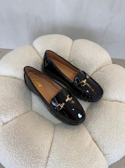 15160 Mocasines Full Black Patent - ZOÉ BRAND 2026 BLACK clásico