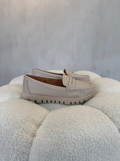 15162 Mocasines Full Beige - ZOÉ BRAND 2026 beige clásico