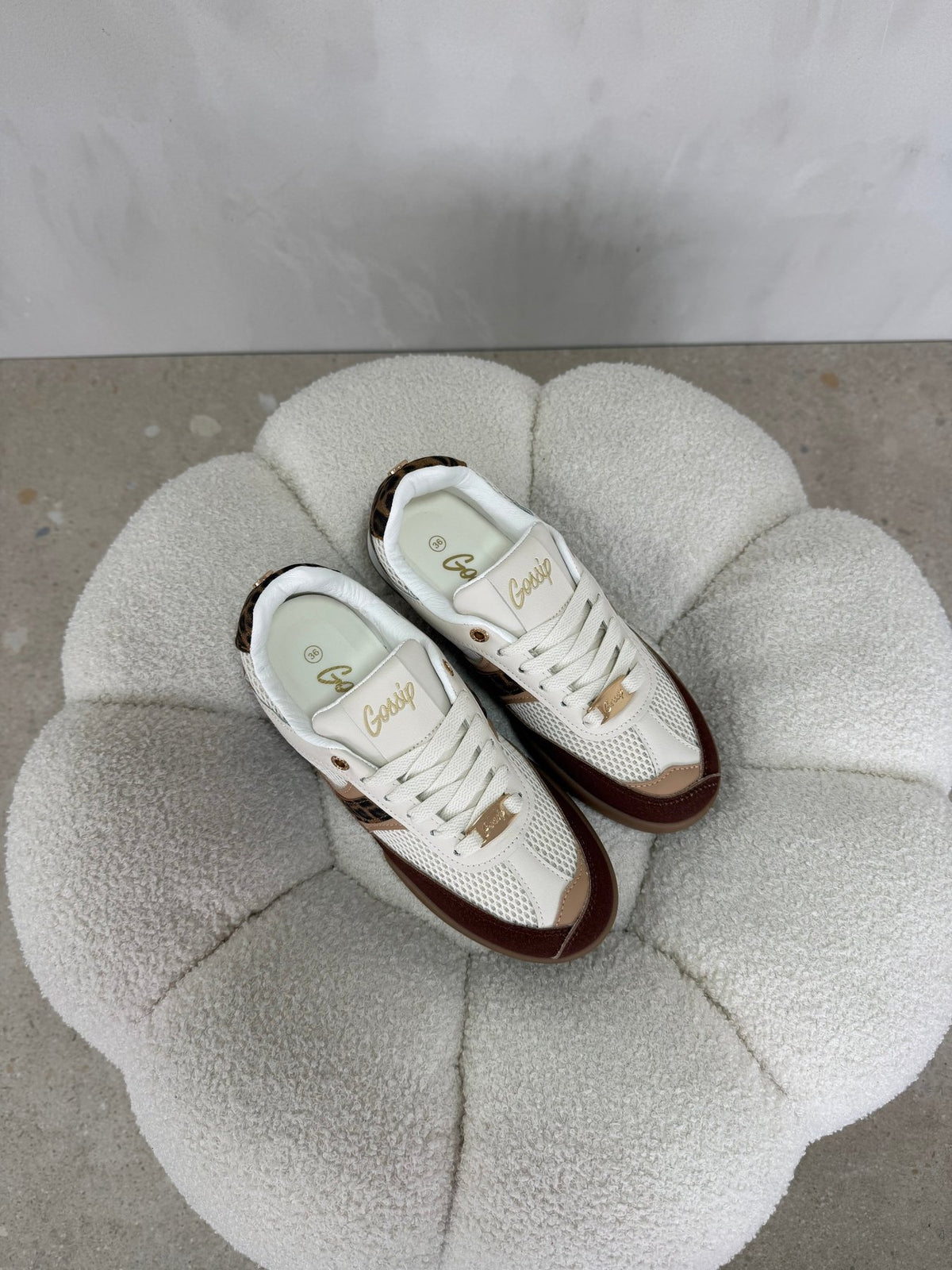 15171 Tenis Beige Brown - ZOÉ BRAND 2026 beige brown