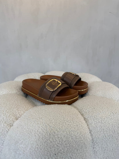 15174 Sandalias Brown - ZOÉ BRAND 2026 brown chancletas