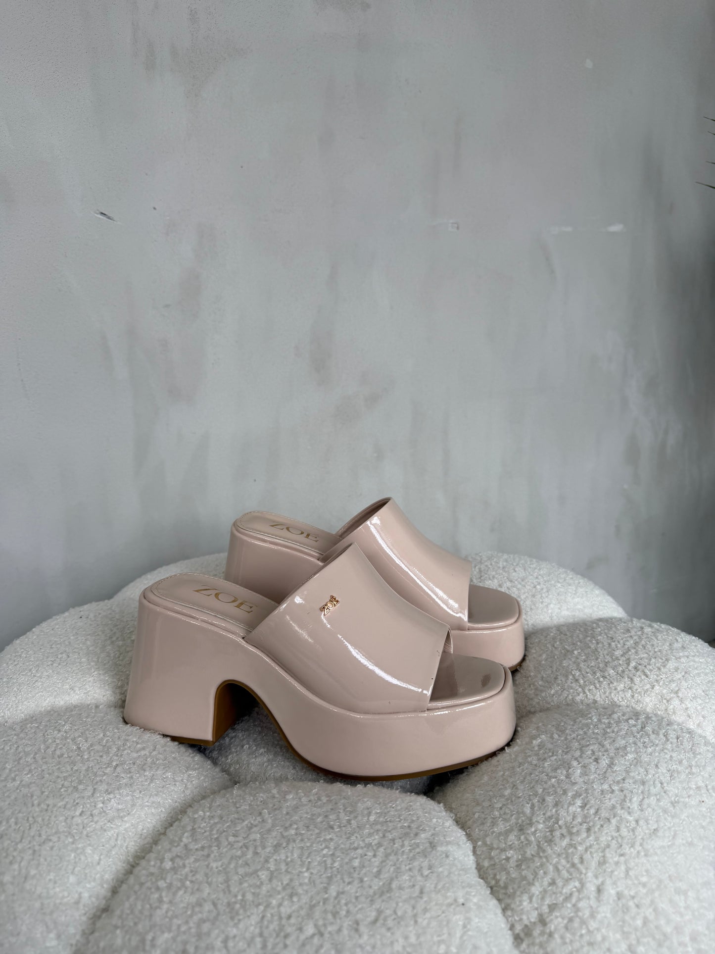 Sandalias 14916 z016 beige patent