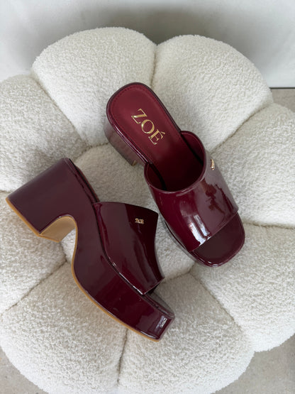 Sandalias 14918 z016 burgundy