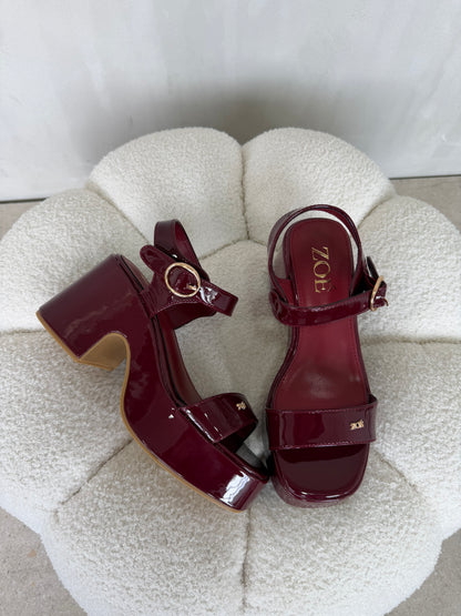 Sandalias 14909 z013 burgundy