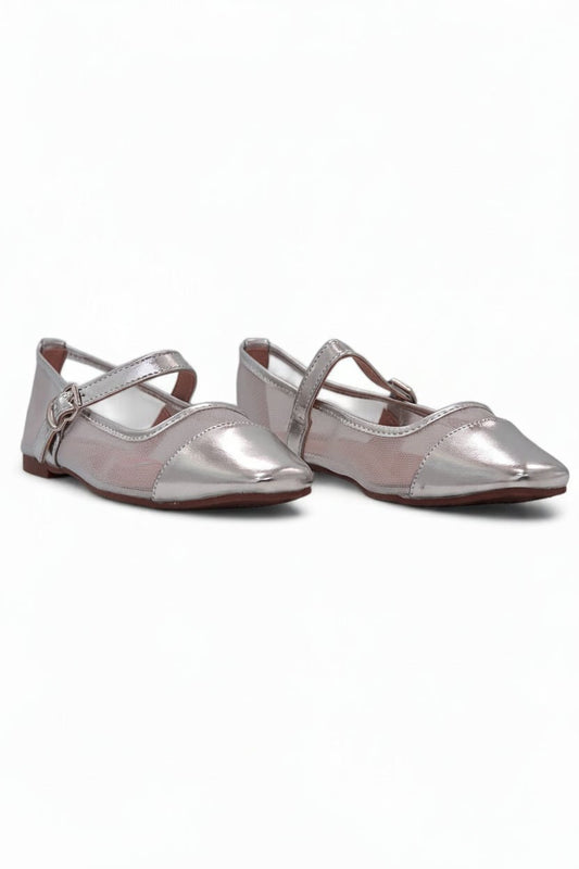 Bailarinas Plateadas 13770 Hebilla Mary Jane Casual de mujer Zoé Brand Costa Rica
