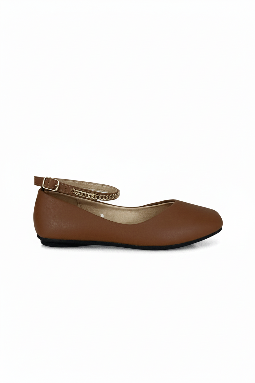 Bailarinas Camel 15034 Correa Tobillera Cadena Casual Zoé Brand Costa Rica
