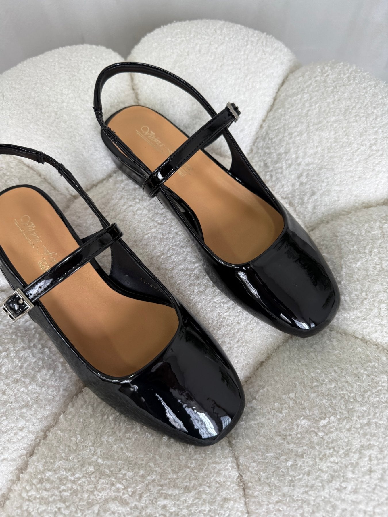 Bailarinas Negro Charol 15038 Hebilla Slingback Casual Zoé Brand Costa Rica