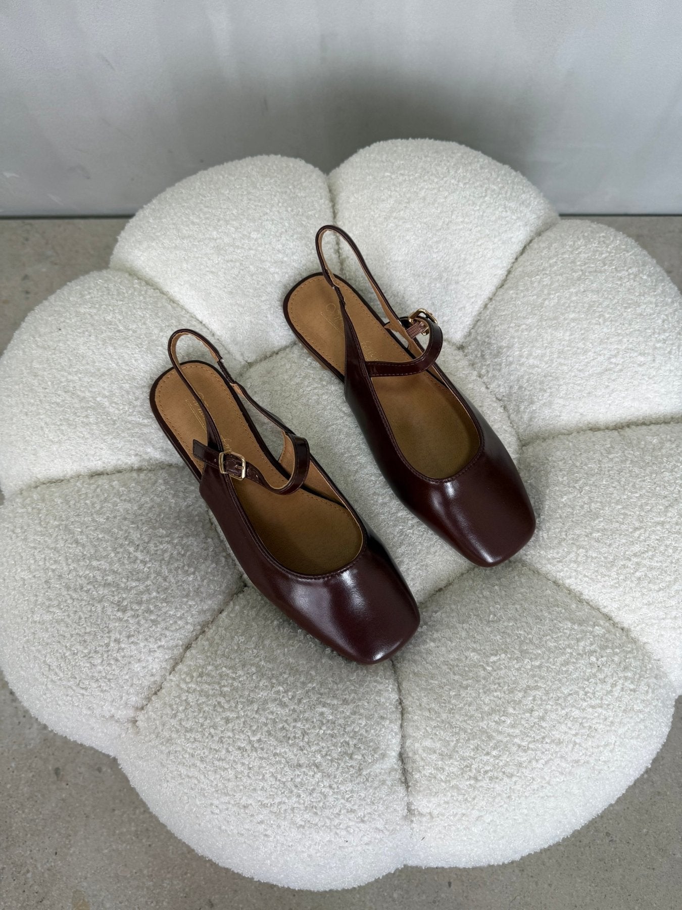 Bailarinas Café 15044 Slingback Hebilla Casual Zoé Brand Costa Rica