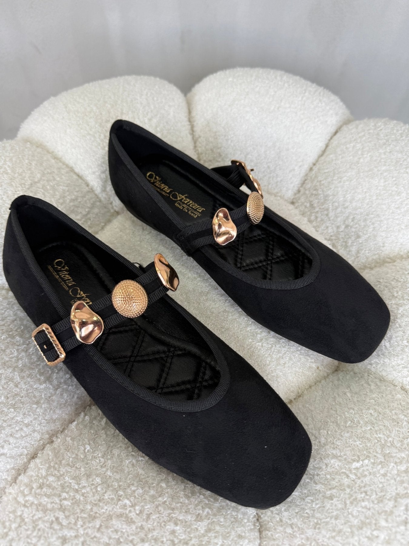 Bailarinas Negro Gamuza 15046 Mary Jane Casual Zoé Brand Costa Rica