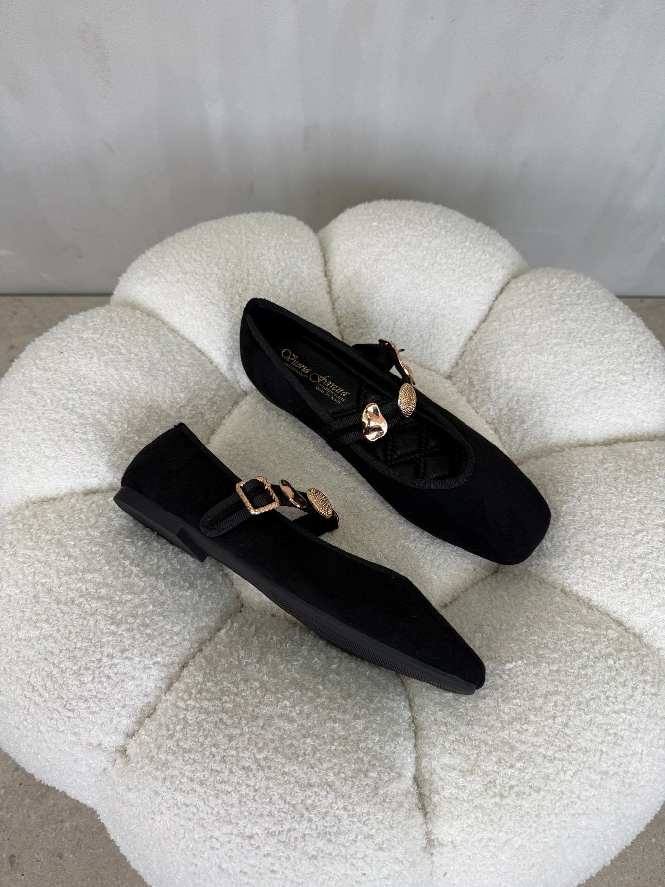 Bailarinas Negro Gamuza 15046 Mary Jane Casual Zoé Brand Costa Rica