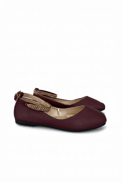 Bailarinas Burdeos 15036 Cadena Casual Zoé Brand Costa Rica - ZOÉ BRAND 2026 bailarinas burgundy