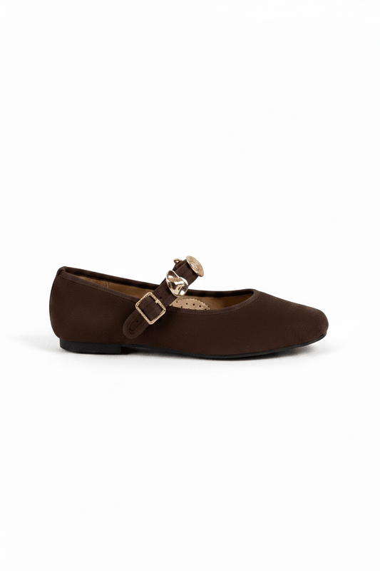 Bailarinas Café Gamuza 15047 Mary Jane Casual Zoé Brand Costa Rica - ZOÉ BRAND 2026 bailarinas disponible-35