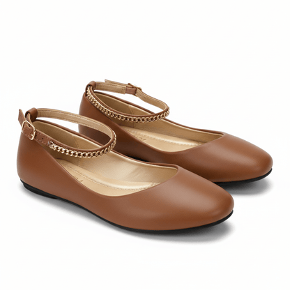 Bailarinas Camel 15034 Correa Tobillera Cadena Casual Zoé Brand Costa Rica - ZOÉ BRAND 2026 bailarinas disponible-35