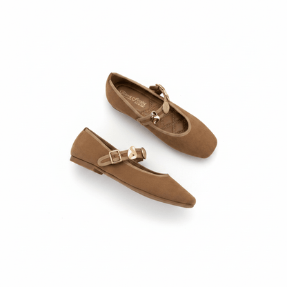 Bailarinas Camel Gamuza 15048 Mary Jane Casual Zoé Brand Costa Rica - ZOÉ BRAND 2026 bailarinas disponible-35