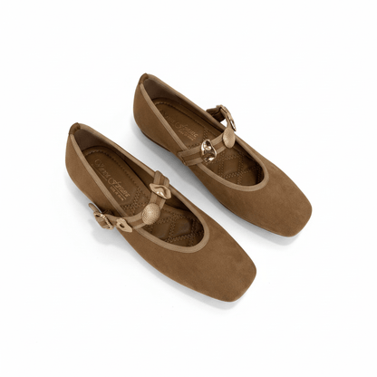 Bailarinas Camel Gamuza 15048 Mary Jane Casual Zoé Brand Costa Rica - ZOÉ BRAND 2026 bailarinas disponible-35