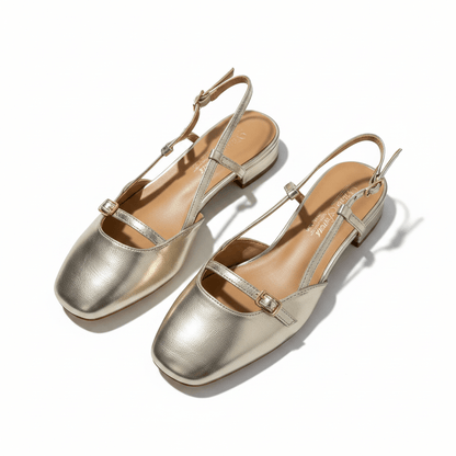 Bailarinas Dorado Metálico 15042 Mary Jane Slingback Hebilla Casual Zoé Brand Costa Rica - ZOÉ BRAND 2026 bailarinas disponible-35
