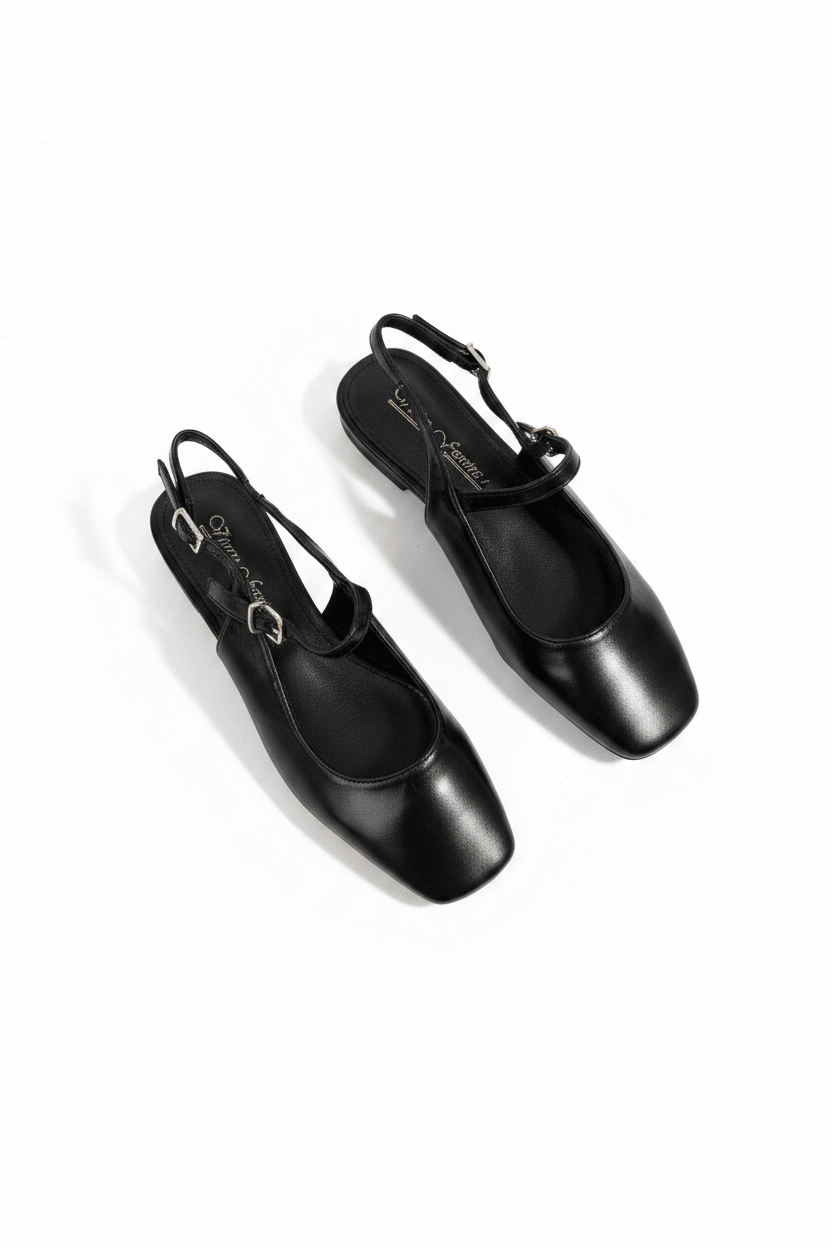 Bailarinas Negro 15043 Slingback Hebilla Casual Zoé Brand Costa Rica - ZOÉ BRAND 2026 bailarinas BLACK