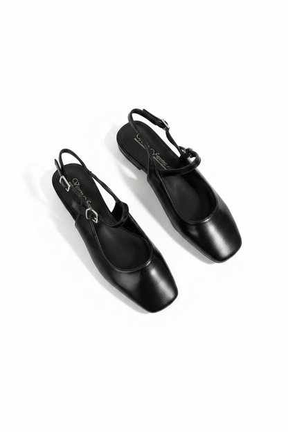 Bailarinas Negro 15043 Slingback Hebilla Casual Zoé Brand Costa Rica - ZOÉ BRAND 2026 bailarinas BLACK