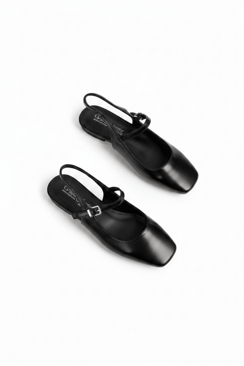 Bailarinas Negro 15043 Slingback Hebilla Casual Zoé Brand Costa Rica - ZOÉ BRAND 2026 bailarinas BLACK