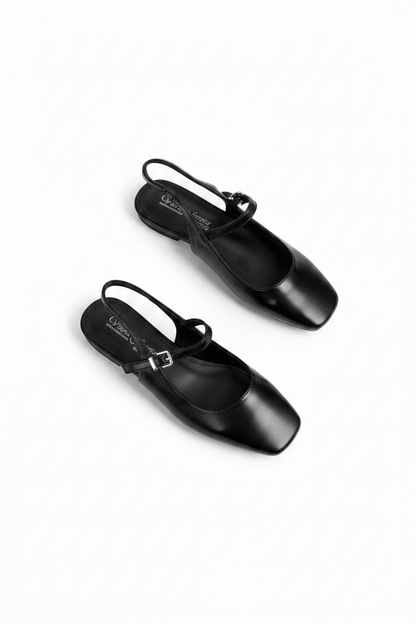 Bailarinas Negro 15043 Slingback Hebilla Casual Zoé Brand Costa Rica - ZOÉ BRAND 2026 bailarinas BLACK