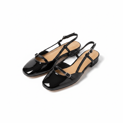 Bailarinas Negro Charol 15041 Mary Jane Slingback con Hebilla, Casual Zoé Brand Costa Rica - ZOÉ BRAND 2026 bailarinas BLACK