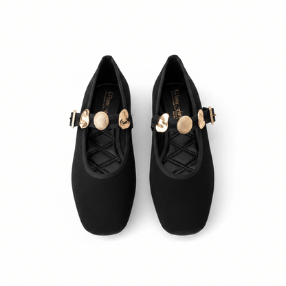 Bailarinas Negro Gamuza 15046 Mary Jane Casual Zoé Brand Costa Rica - ZOÉ BRAND 2026 bailarinas BLACK