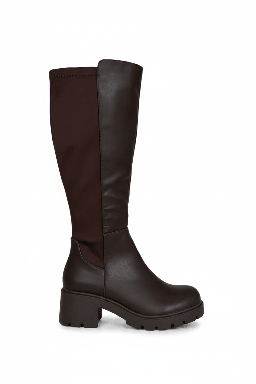 Botas Café Plataforma 14942 Zipper Casual de mujer Zoé Brand Costa Rica
