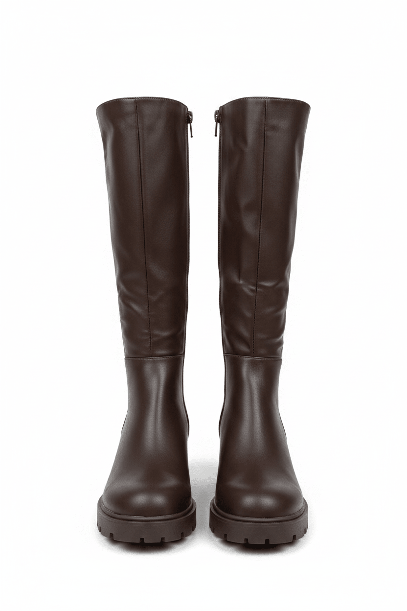 Botas Café Plataforma 14942 Zipper Casual de mujer Zoé Brand Costa Rica