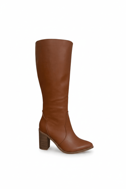 Botas Camel 14977 Tacón Bloque Ejecutivo Zoé Brand Costa Rica