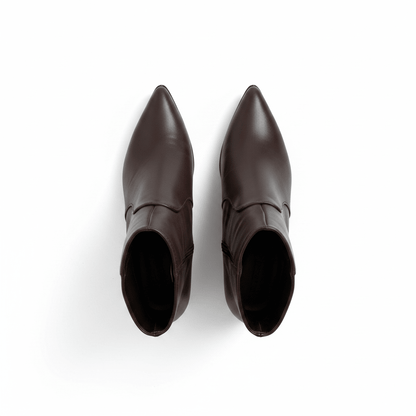 Botas Café Oscuro 14976 Tacón Bloque Ejecutivo Zoé Brand Costa Rica - ZOÉ BRAND 2026 BLACK Botas